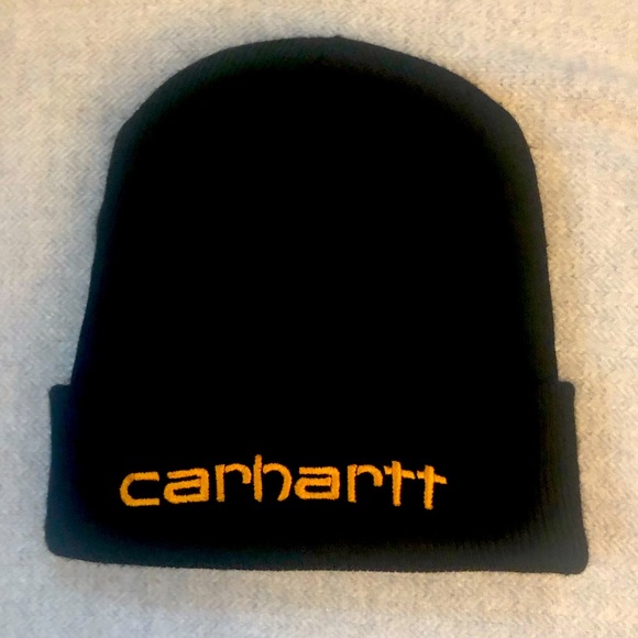 Carhartt Black Ribbed Winter Hat - Picture 1 of 8